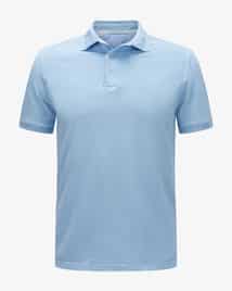 Tシャツ・カットソー FEDELI Men Polo Shirts 8UED5910 907 BLUE Sportman Organic Cotton Short Sleeve Knitted Polo Shirt – Fedeli