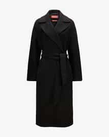 【送料&関税込】Max Mara Studio Cles Single-breasted Wool Co Wool, cashmere and silk coat with belt, white | 