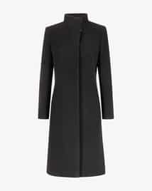 CINZIA ROCCA 女性用ネイビーウールコート Blue wool and cashmere coat with notch collar | Cinzia Rocca