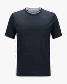 Tシャツ・カットソー BRUNELLO CUCINELLI CASHMERE AND SILK T-SHIRT Brunello Cucinelli Metallic Short-Sleeve Cashmere Silk T