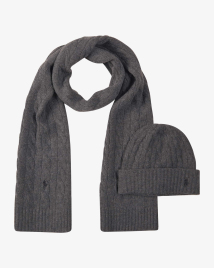 Polo Ralph Lauren Cashmere hat and scarf set | LODENFREY