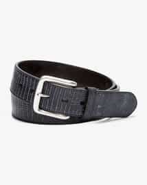 FAUSTO COLATO　ベルト　スティングレー　エイ革　黒　イタリア製　80 Fausto Colato Crocodile leather belt | LODENFREY