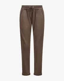Brunello Cucinelli 7/8 cotton and silk joggers | LODENFREY