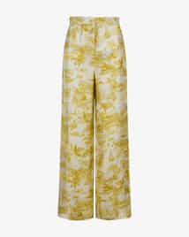 【送料&関税込】Max Mara Studio Zeus Trousers In Printed Twi Max Mara Studio Zeus silk trousers | LODENFREY
