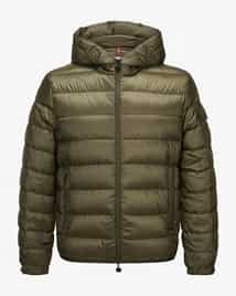 ダウンジャケット・コート MONCLER OLIVE GREEN NYLON LOMBI DOWN JACKET Olive green nylon Lombi down jacket – G&B