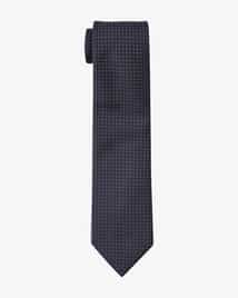 Brioni ソリッドタイ ネイビー無地 サテンシルク フォーマル シルクサテン ソリッドタイ 100198038