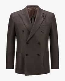 ベスト・ジレ LARDINI Double-breasted wool, silk and linen blazer with Double-Breasted Linen Blazer