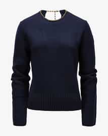 MONCLER - モンクレール KNITTED ROUND NECK JUMPER D20939091400 9489A ニットセーター XS ネイビー ボーダー ITM2JORG9X2M モンクレール KNITTED ROUND NECK JUMPER D20939091400 9489A