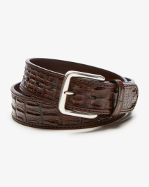 Fausto Colato Schiena Coco+Groppone crocodile leather belt | LODENFREY