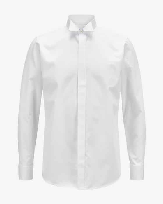 Smokinghemd Fitted Body Kläppchenkragen