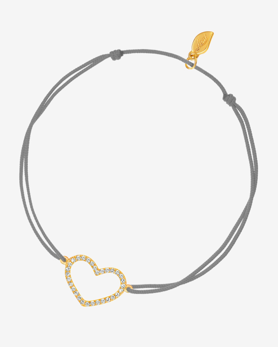 Glücksarmband Herz Diamanten 