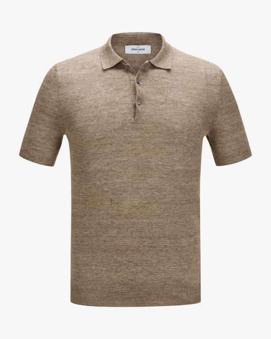 Gran Sasso Leinen-Poloshirt bei LODENFREY