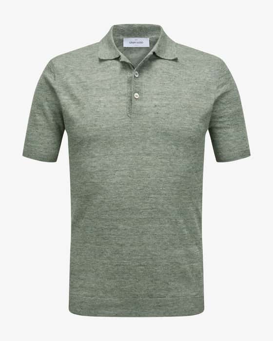 Leinen-Poloshirt