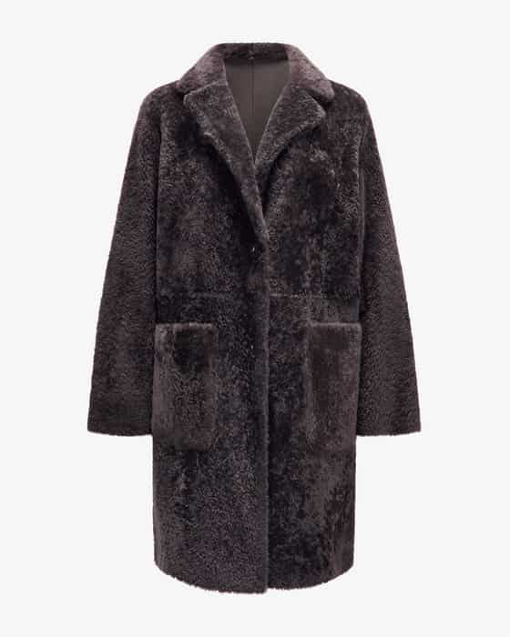 Luceram Wende-Lammfellmantel