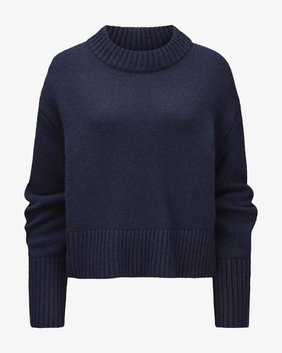 【関税込み】LISA YANG ネイビー The Jakob セーター 2024502_2024502BL_Lory_Sweater