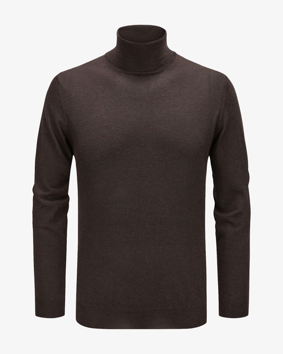 Cashmere-Seiden-Rollkragenpullover 