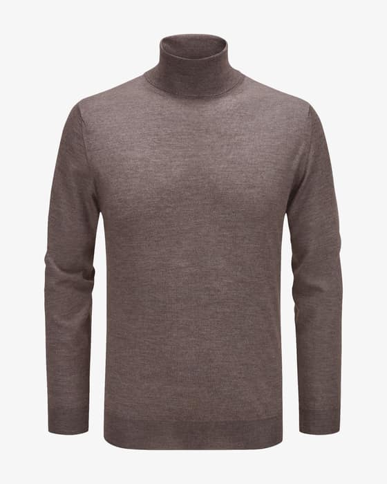 Cashmere-Seiden-Rollkragenpullover 