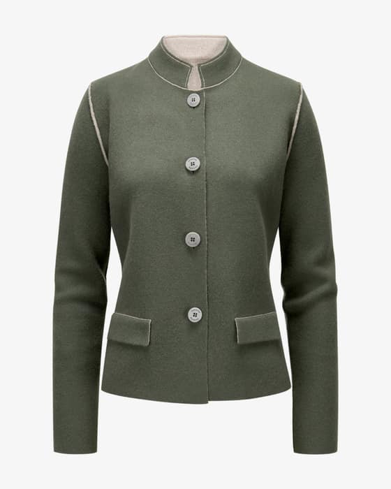 Wende-Strickjacke aus Cashmere
