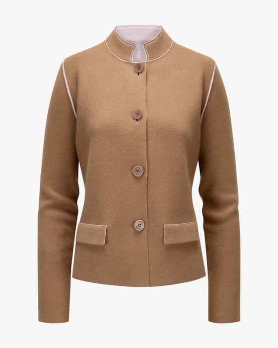 Wende-Strickjacke aus Cashmere