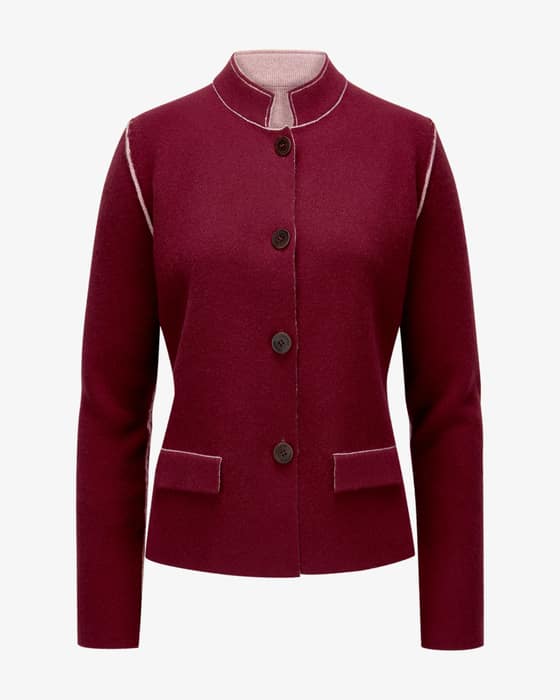 Wende-Strickjacke aus Cashmere