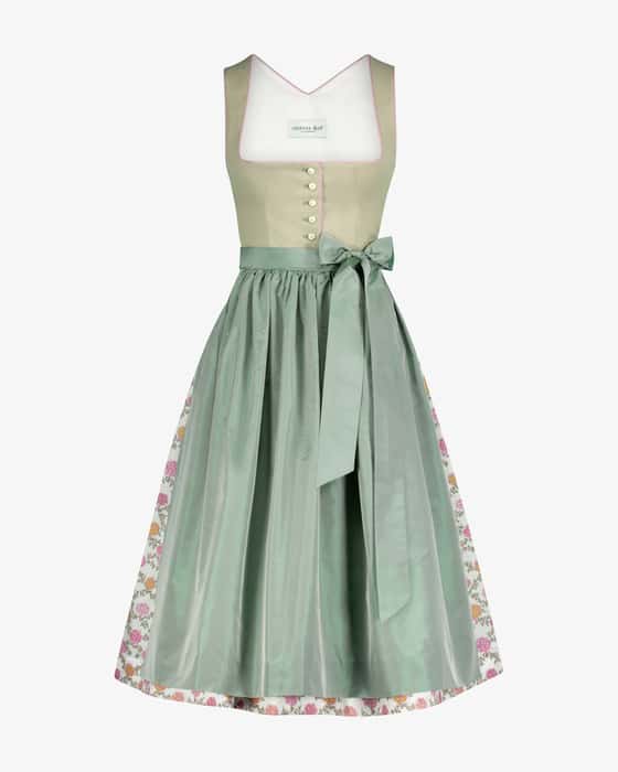 Kathi Midi-Dirndl mit Seidenschürze
