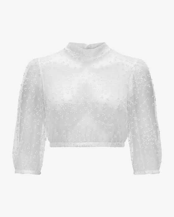 Kinga Mathe Evi dirndl blouse transparent at LODENFREY