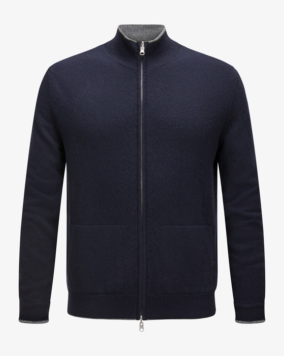 Wende-Cashmere-Strickjacke 