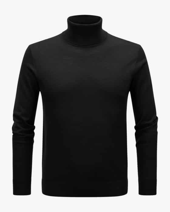 Rollkragenpullover aus Wolle und Cashmere