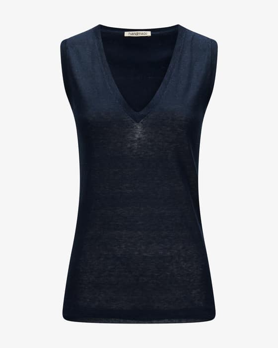 Seide-Leinen-Stricktop