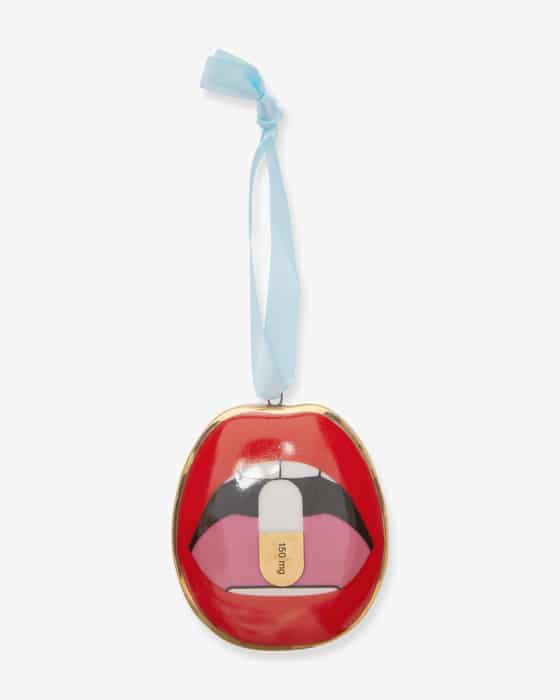 Lips Happy Pill Ornament Anhänger 
