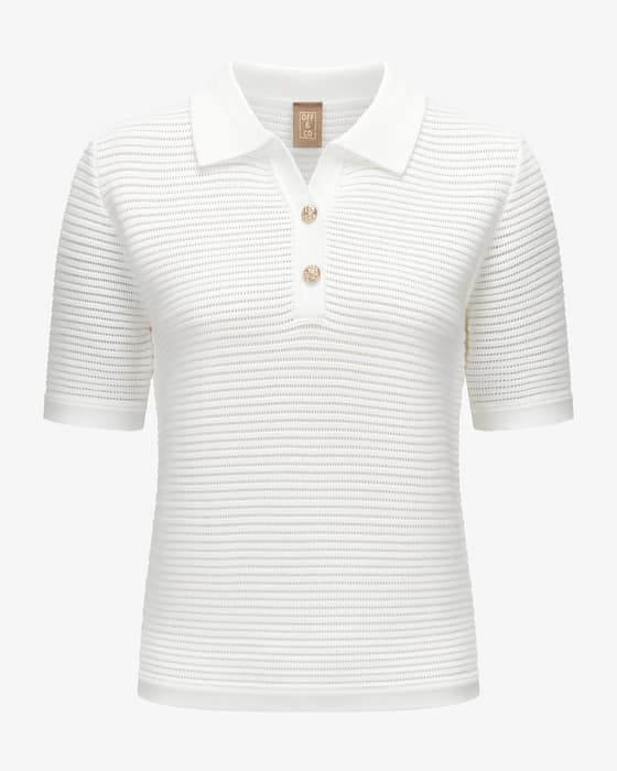 Strick-Poloshirt