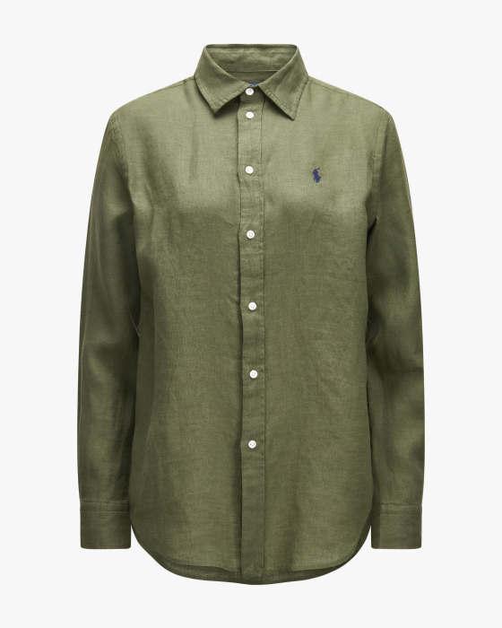 Leinen-Hemdbluse Classic Fit 