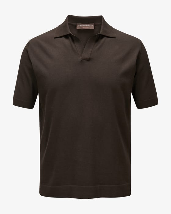 Knitted polo shirt 