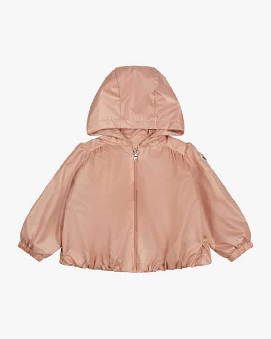 Moncler フード付Chouelle dusty rose 14才164cm Chouelle velvet-trimmed down jacket in pink - Moncler Enfant