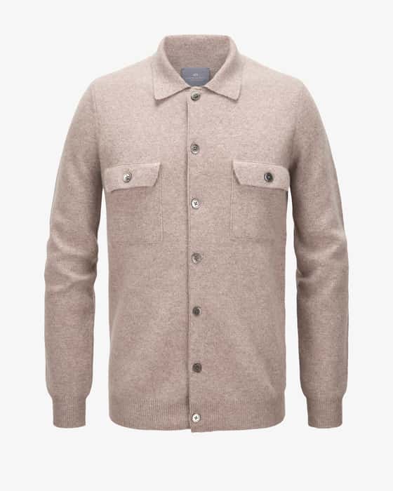 Strick-Overshirt aus Cashmere