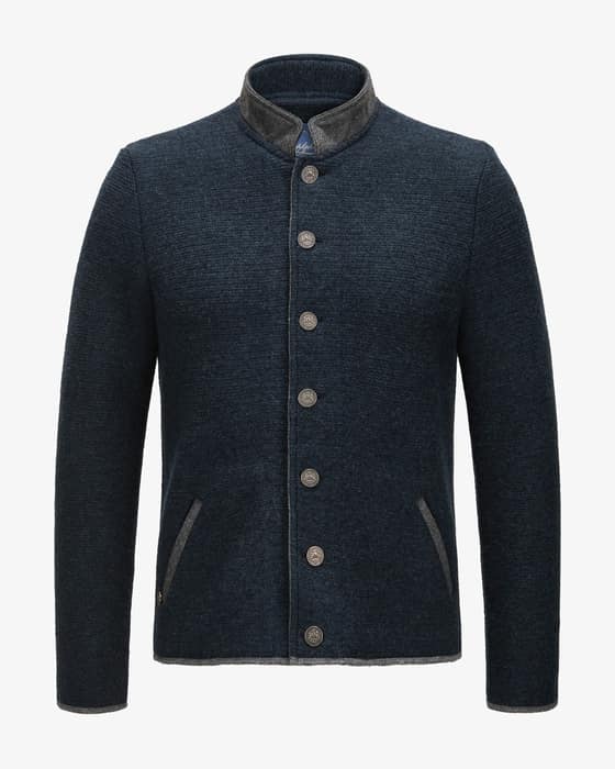 Trachten-Strickjacke aus Merinowolle