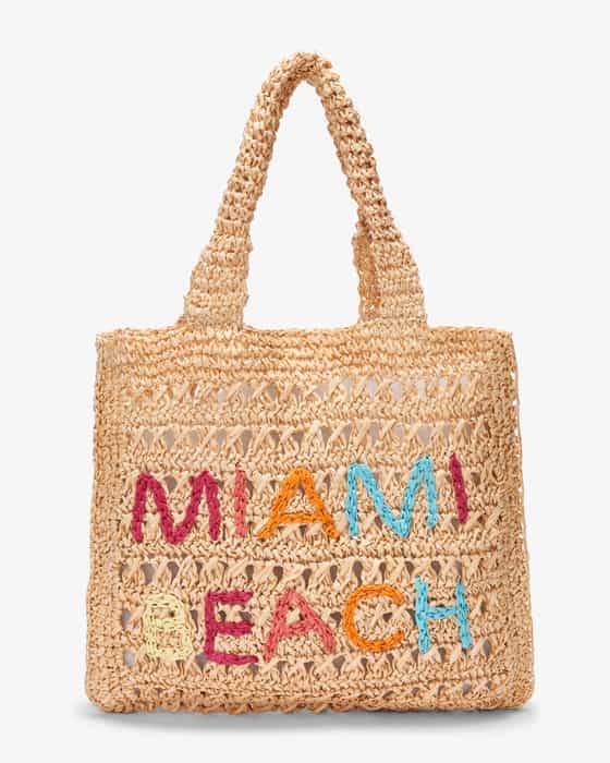 Ibiza Raffia Henkeltasche