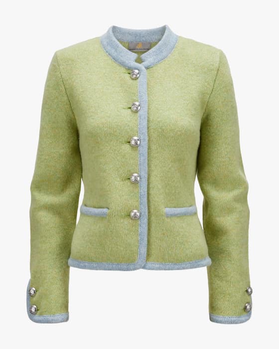 Trachten-Strickjacke aus Schurwolle