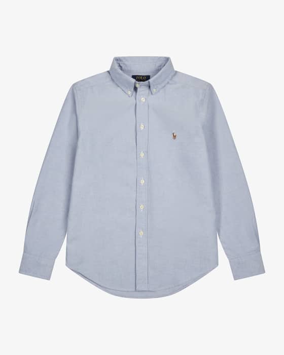 Tシャツ・カットソー Ralph Lauren Custom-Fit Brushed Oxford Shirt Polo Ralph Lauren Custom-fit navy blue Oxford shirt | TheDoubleF