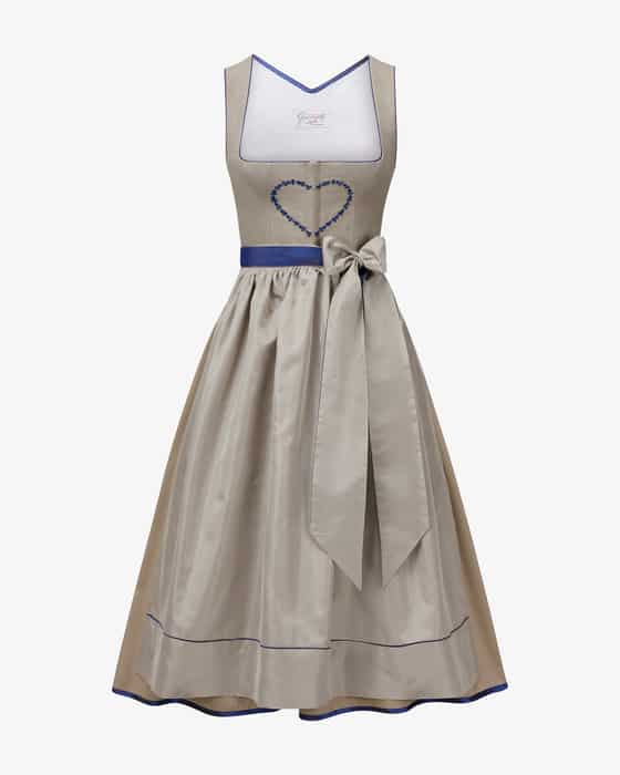 Valentina Midi-Dirndl mit Seidenschürze