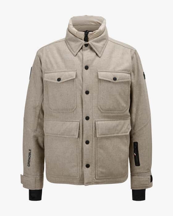 Antuco virgin wool down shirt jacket 
