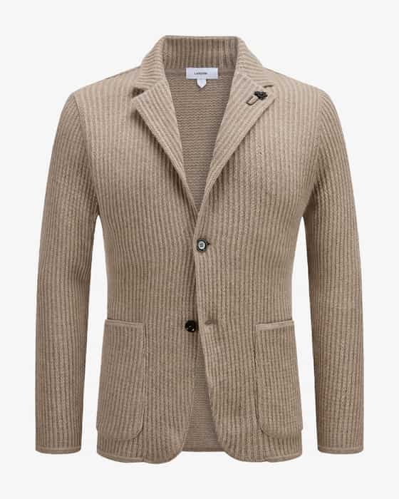 アウターその他 LARDINI Double-breasted wool, silklinen blazer es516ae_esif64513_250ma-01.jpg