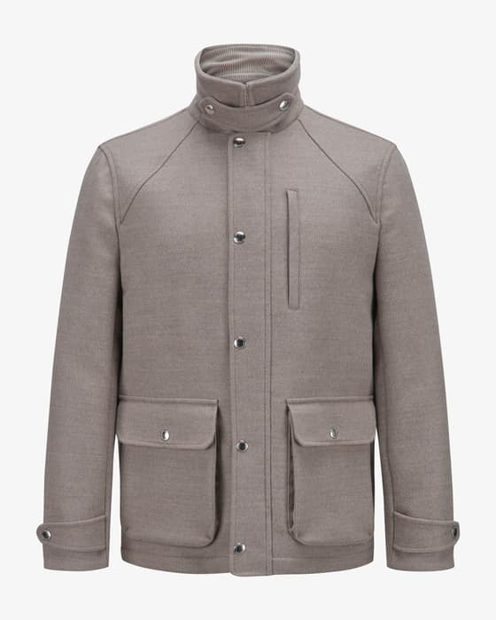 BRUNELLO CUCINELLI ジャケット ダークグレー Brunello Cucinelli Japanese Collar Jacket Brunello Cucinelli