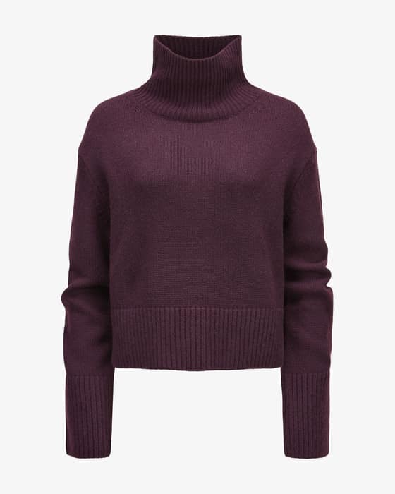 Cashmere-Stehkragenpullover 