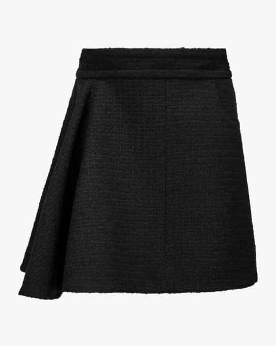 Asymmetrical Mini Bouclé-Rock 