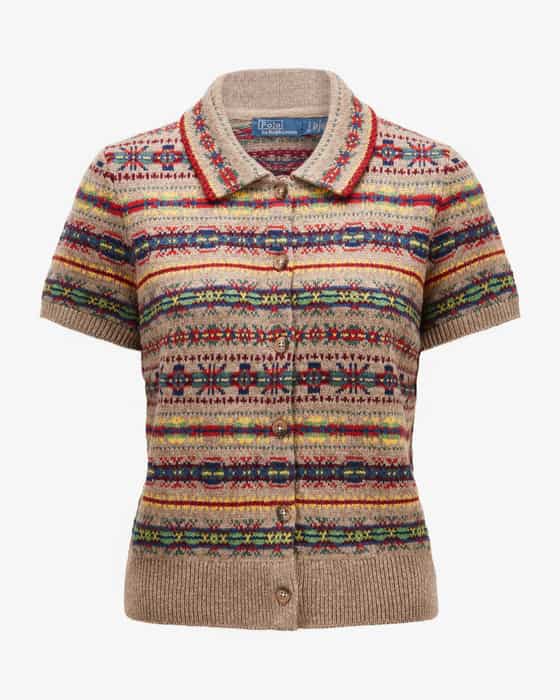 Strickshirt aus Woll-Baumwoll-Mix