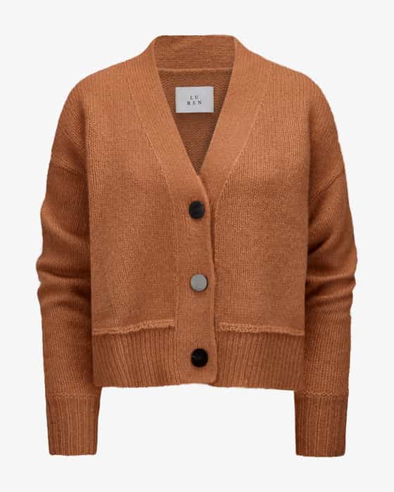 Riley Cashmere-Seiden-Strickjacke 