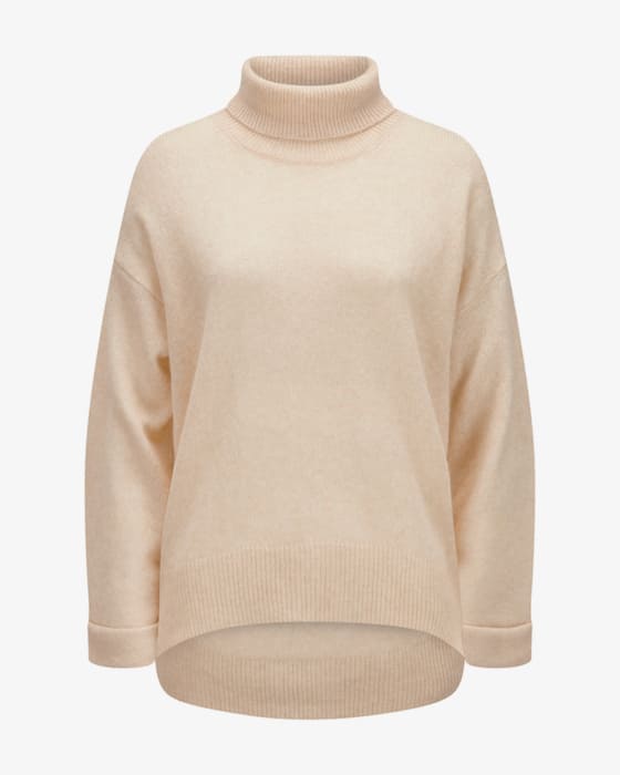 Cashmere-Seiden-Rollkragenpullover 