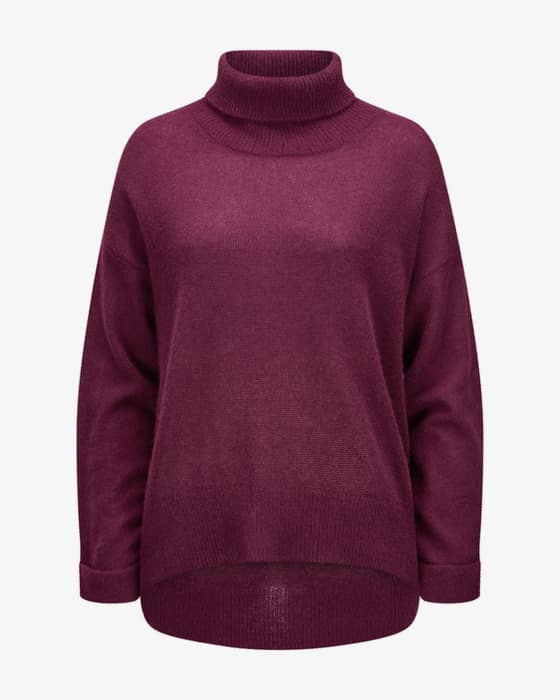Cashmere-Seiden-Rollkragenpullover 