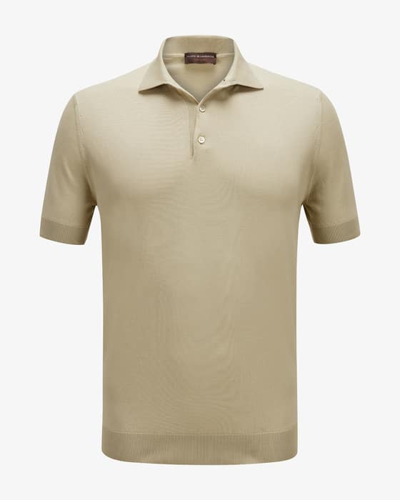 Strick-Poloshirt